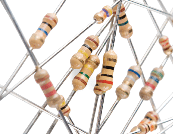 Resistors- 100 ohms , 10k ohms ,47k ohms , 470 ohms , 1k ohms ,150k ohms , 33k ohms , 22k ohms ,220 ohms , 56k ohms