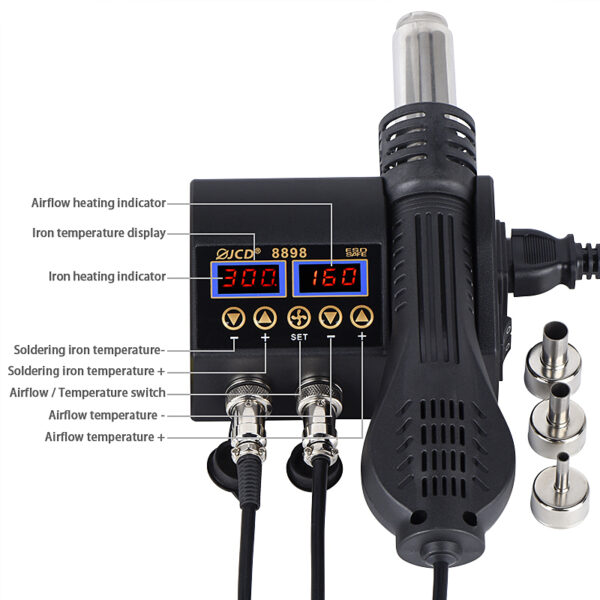 750W LCD Digital Display Soldering Station - Image 2